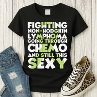 Inspirational Fighting Non-Hodgkin Lymphoma Chemo Patient Women's T-Shirt thumb 3