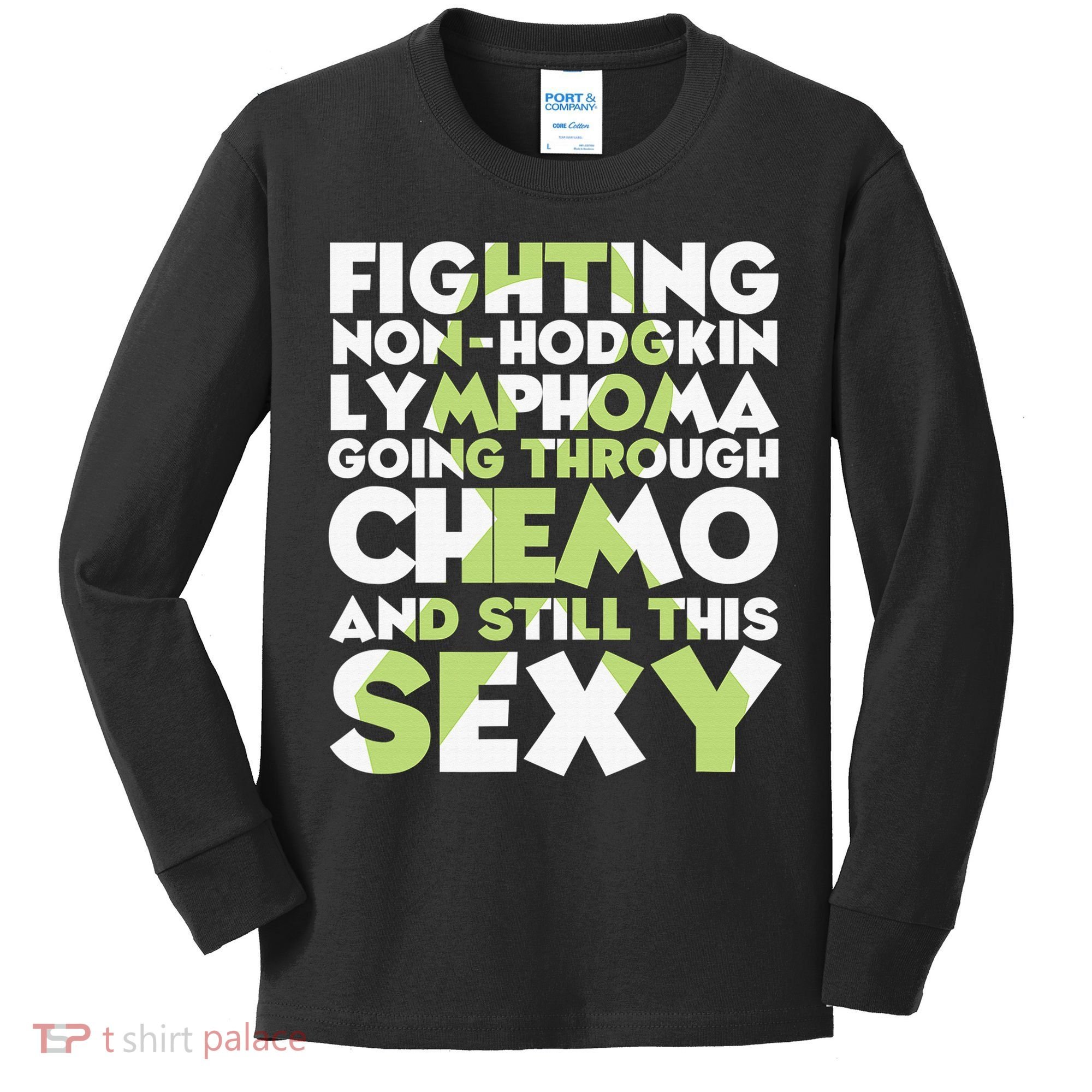 Inspirational Fighting Non-Hodgkin Lymphoma Chemo Patient Kids Long Sleeve Shirt