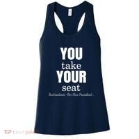 Instructions For Our President You Take Your Seat Biden's Cue Cards Women's Tank Top thumb 0