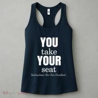 Instructions For Our President You Take Your Seat Biden's Cue Cards Women's Tank Top thumb 3