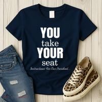 Instructions For Our President You Take Your Seat Biden's Cue Cards Women's T-Shirt thumb 3