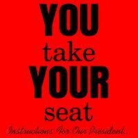 Instructions For Our President You Take Your Seat Biden's Cue Cards Santa Hat thumb 1