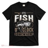 Its Fish Oclock SomewhereFunny Fishing T-Shirt thumb 0