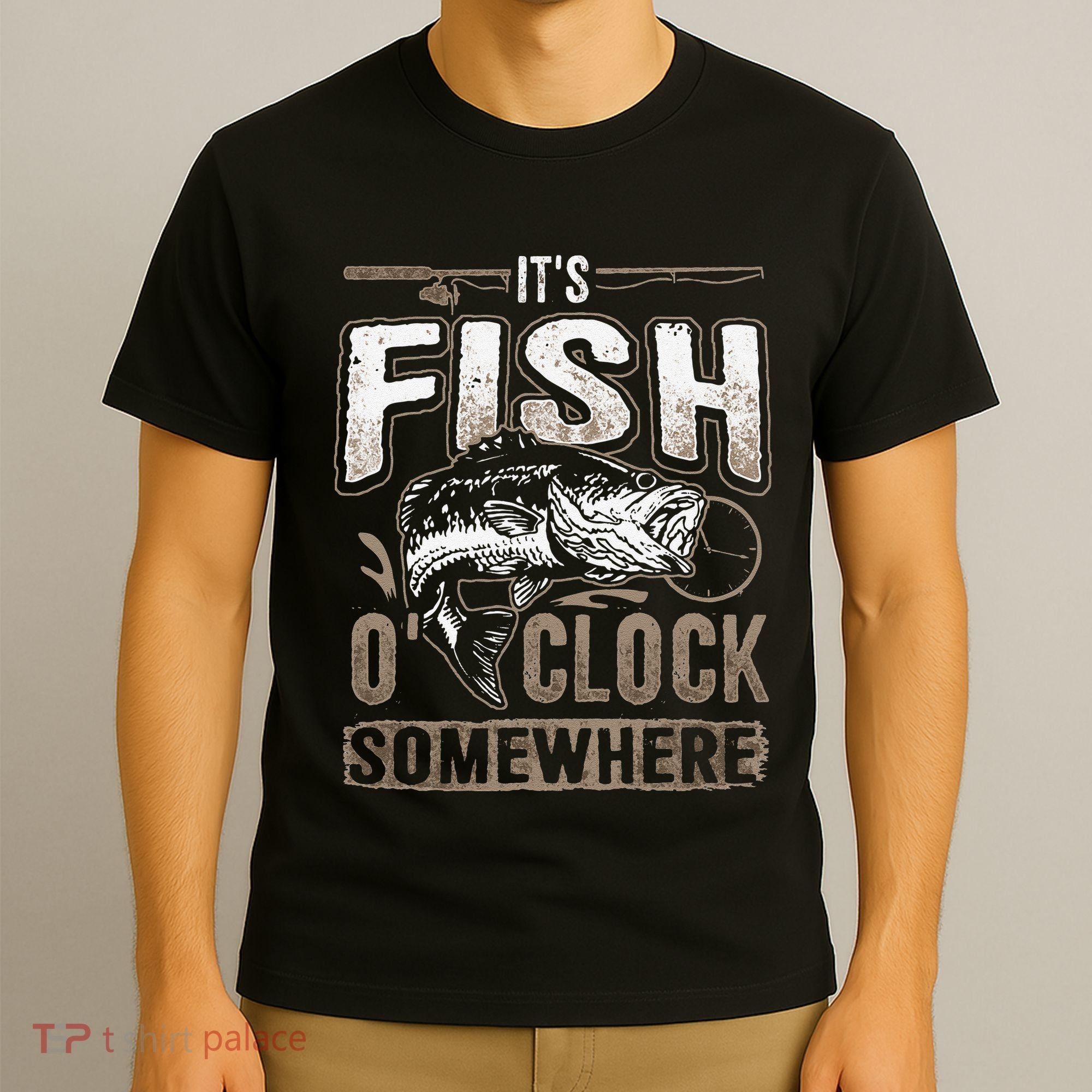 Its Fish Oclock SomewhereFunny Fishing T-Shirt