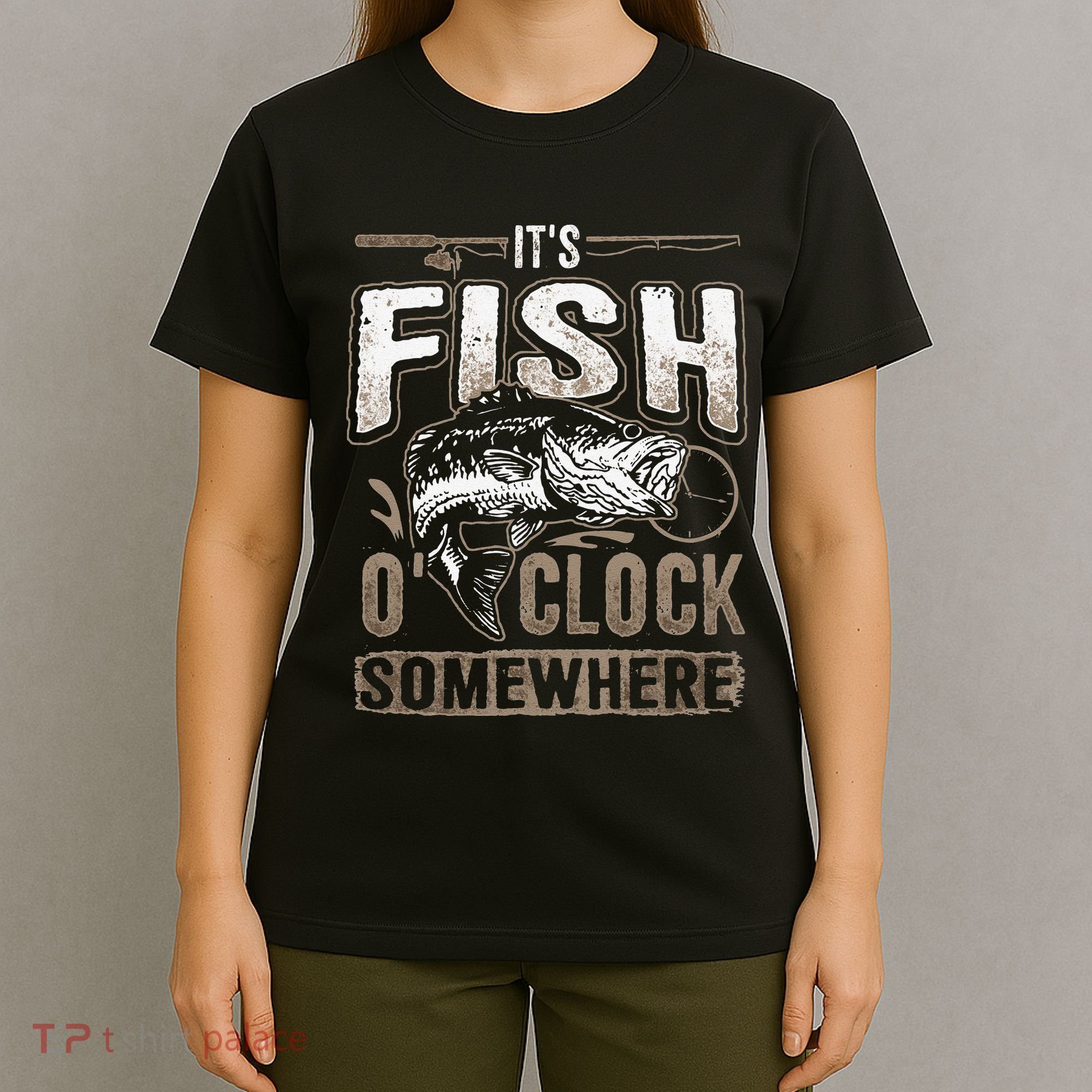 Its Fish Oclock SomewhereFunny Fishing T-Shirt