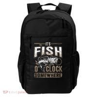 Its Fish Oclock SomewhereFunny Fishing Backpack thumb 0