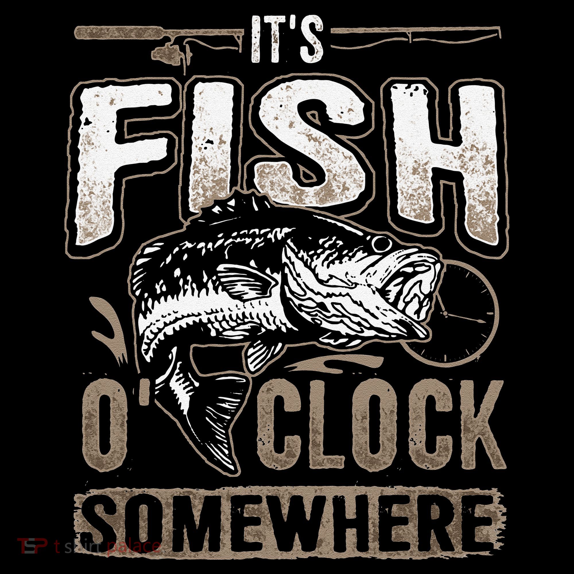 Its Fish Oclock SomewhereFunny Fishing Coffee Mug