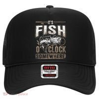 Its Fish Oclock SomewhereFunny Fishing Hat thumb 0