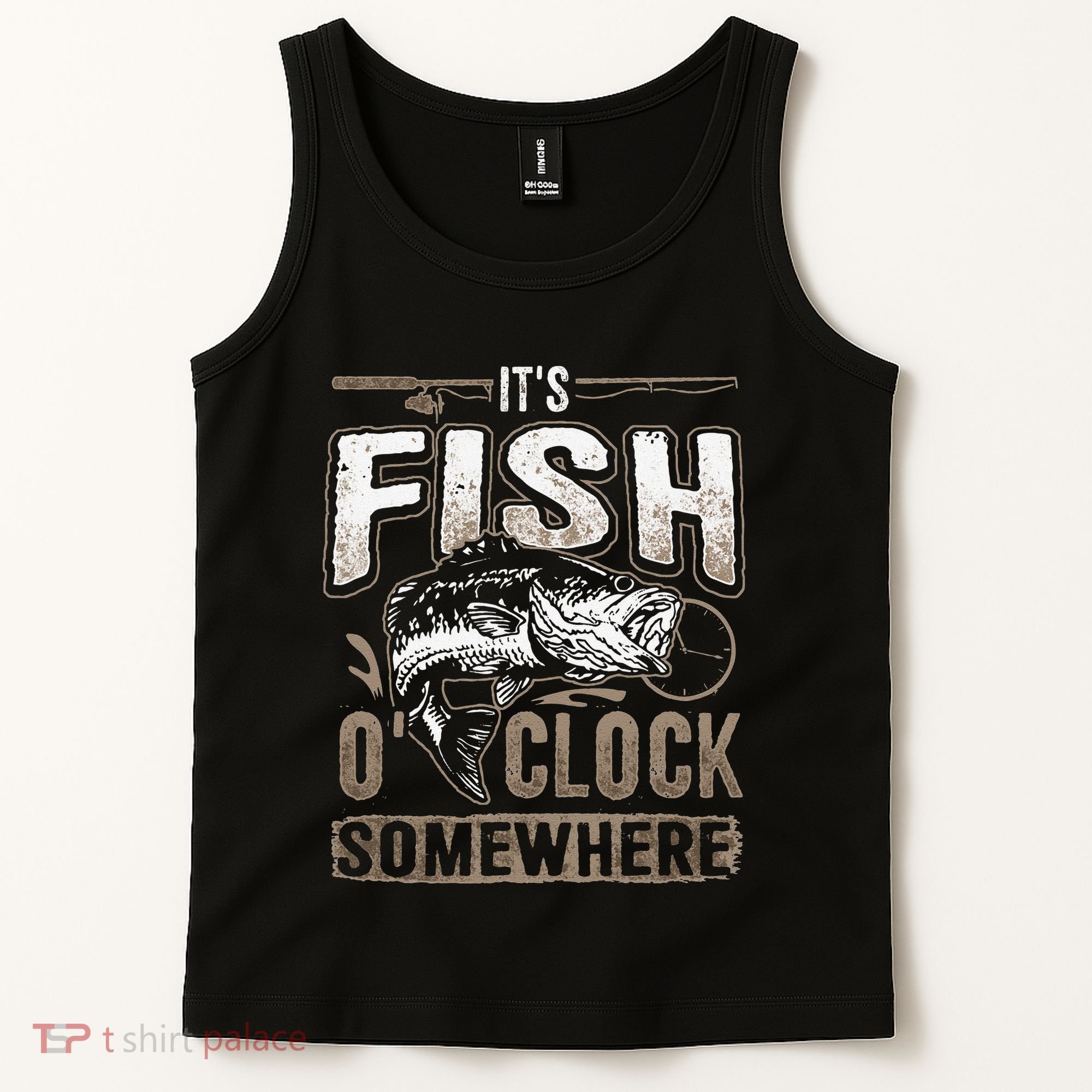 Its Fish Oclock SomewhereFunny Fishing Tank Top