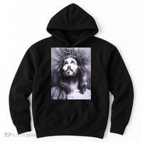 Image Face Of Jesus On A Cross With Crown Of Thorns Hoodie thumb 0