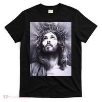 Image Face Of Jesus On A Cross With Crown Of Thorns T-Shirt thumb 0