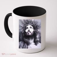 Image Face Of Jesus On A Cross With Crown Of Thorns Coffee Mug thumb 0