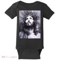 Image Face Of Jesus On A Cross With Crown Of Thorns Baby Bodysuit thumb 0