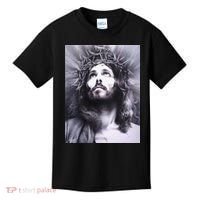 Image Face Of Jesus On A Cross With Crown Of Thorns Kids T-Shirt thumb 0