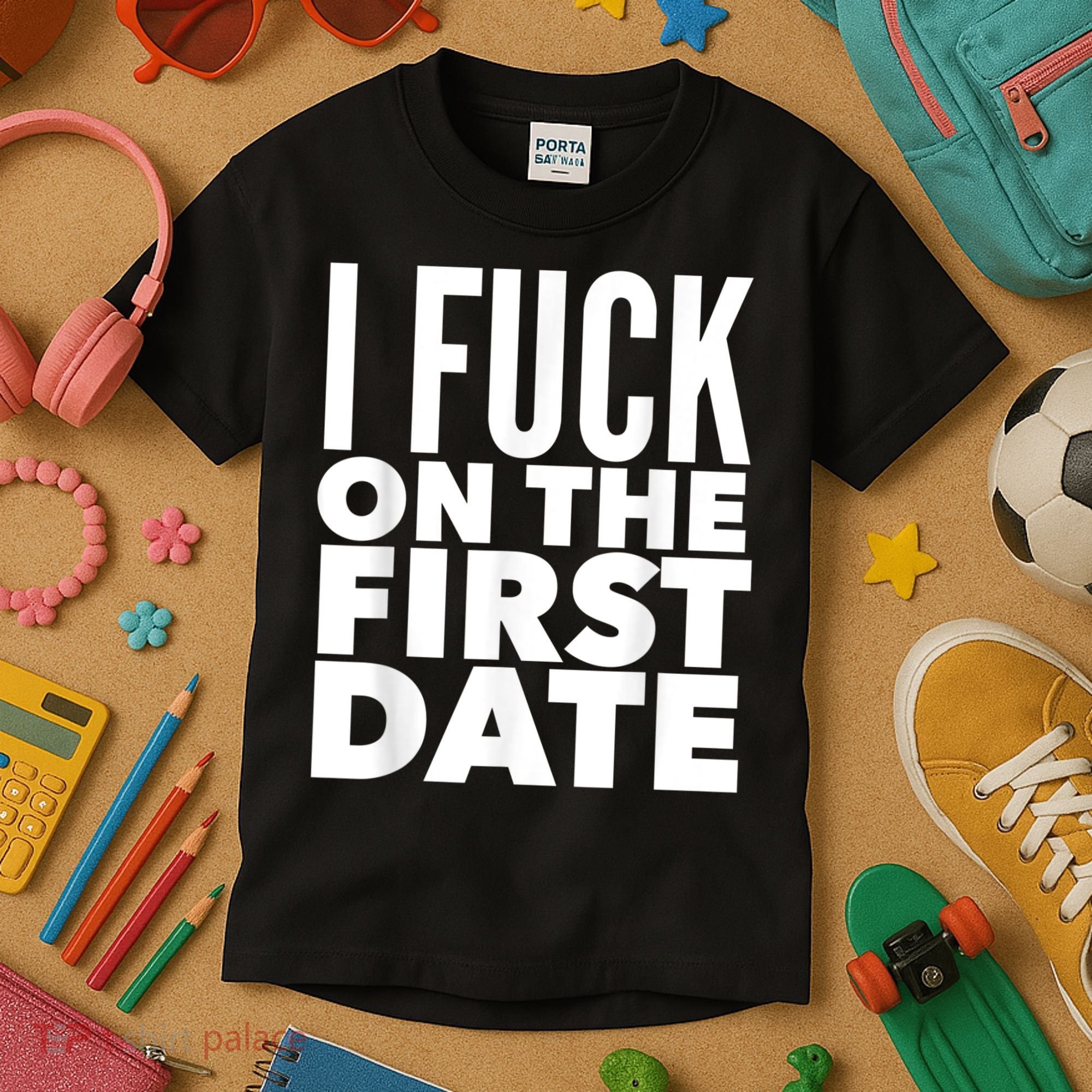 I Fuck On The First Date Pickup Line Funny Kids T-Shirt