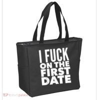 I Fuck On The First Date Pickup Line Funny Tote Bag thumb 2