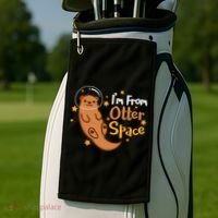 I'm From Otter Space Otter Pun Space Otter Cute Gift Golf Towel thumb 2