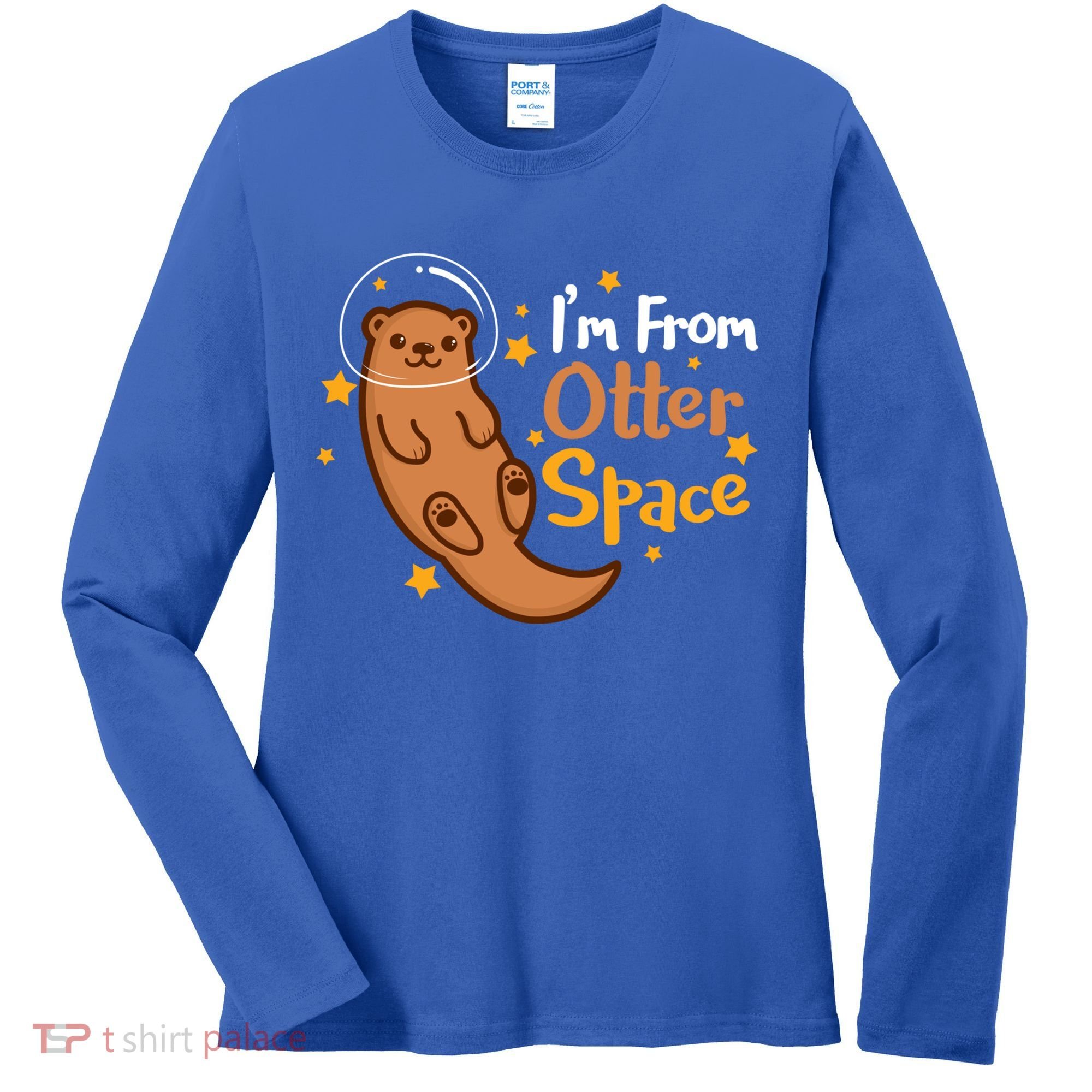 I'm From Otter Space Otter Pun Space Otter Cute Gift Women's Long Sleeve Shirt