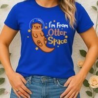 I'm From Otter Space Otter Pun Space Otter Cute Gift Women's T-Shirt thumb 2