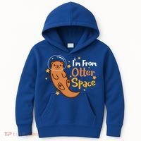 I'm From Otter Space Otter Pun Space Otter Cute Gift Kids Hoodie thumb 0