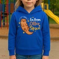 I'm From Otter Space Otter Pun Space Otter Cute Gift Kids Hoodie thumb 3