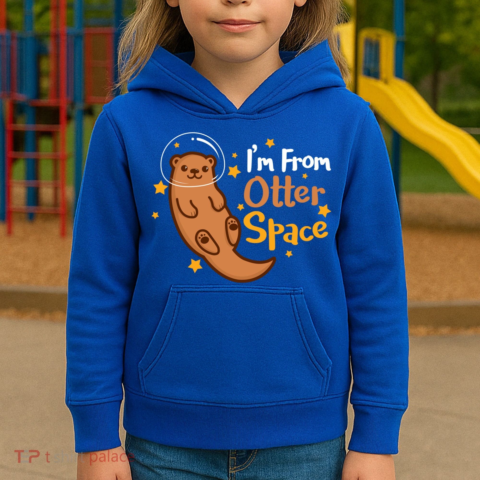 I'm From Otter Space Otter Pun Space Otter Cute Gift Kids Hoodie