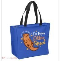 I'm From Otter Space Otter Pun Space Otter Cute Gift Tote Bag thumb 2