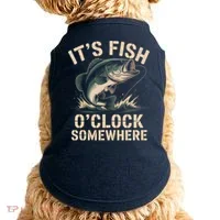 It's Fish O'Clock Somewhere Doggie Tank thumb 0