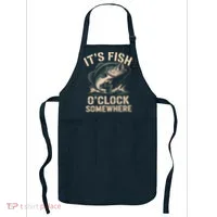 It's Fish O'Clock Somewhere Apron thumb 0