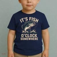 It's Fish O'Clock Somewhere Toddler T-Shirt thumb 2
