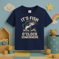 It's Fish O'Clock Somewhere Toddler T-Shirt thumb 3