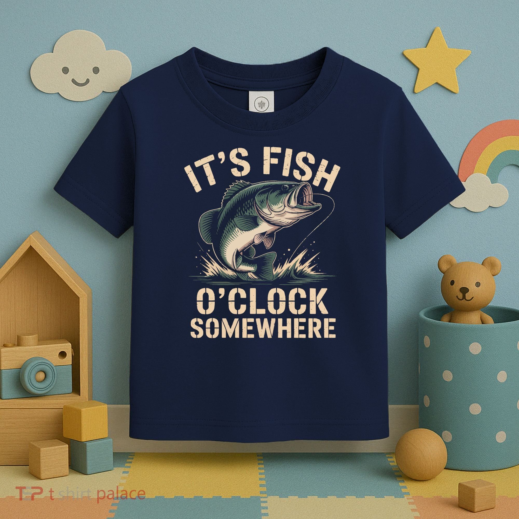 It's Fish O'Clock Somewhere Toddler T-Shirt