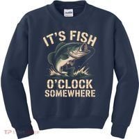 It's Fish O'Clock Somewhere Kids Sweatshirt thumb 0