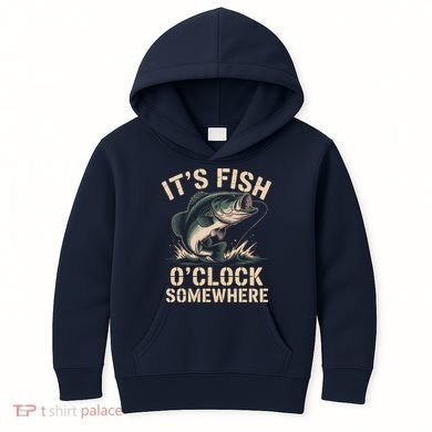 It's Fish O'Clock Somewhere Kids Hoodie