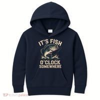 It's Fish O'Clock Somewhere Kids Hoodie thumb 0