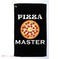 Italian Food Pizza Making Funny Pizza Master Gift Golf Towel thumb 0