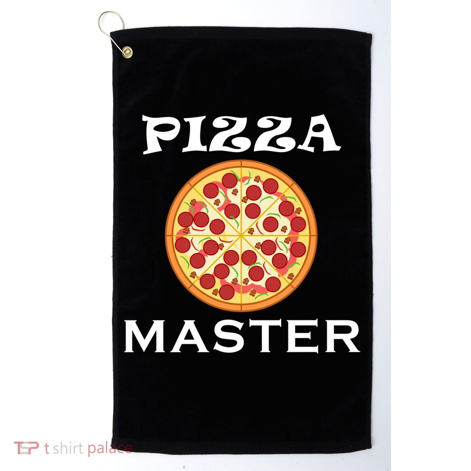Italian Food Pizza Making Funny Pizza Master Gift Golf Towel