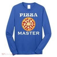 Italian Food Pizza Making Funny Pizza Master Gift Long Sleeve Shirt thumb 0