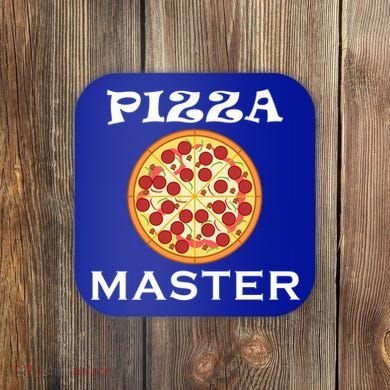 Italian Food Pizza Making Funny Pizza Master Gift Coaster