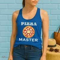 Italian Food Pizza Making Funny Pizza Master Gift Women's Tank Top thumb 2