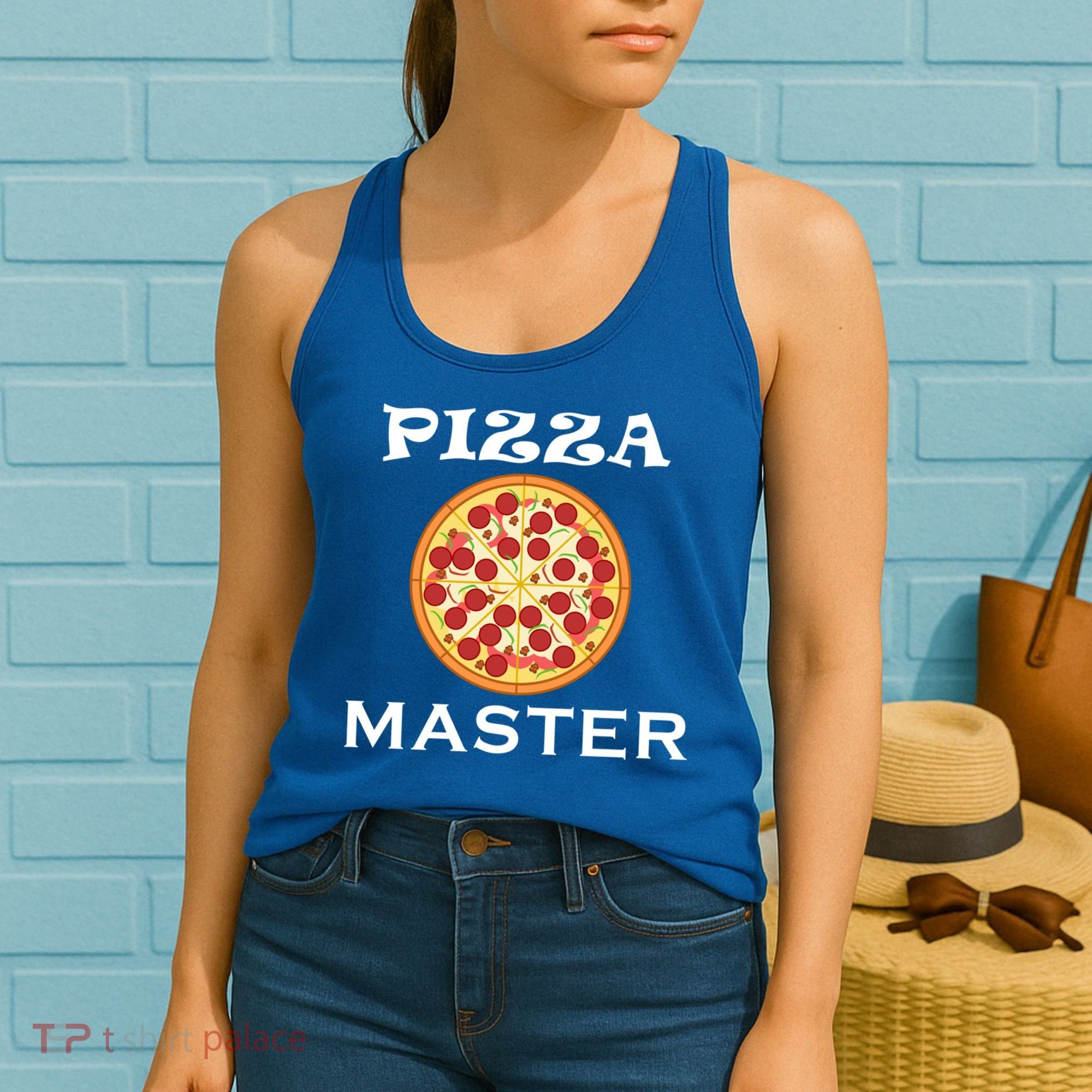 Italian Food Pizza Making Funny Pizza Master Gift Women's Tank Top