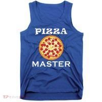 Italian Food Pizza Making Funny Pizza Master Gift Tank Top thumb 0
