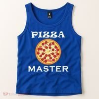 Italian Food Pizza Making Funny Pizza Master Gift Tank Top thumb 2