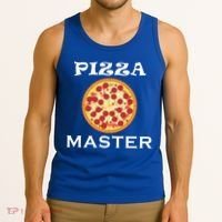Italian Food Pizza Making Funny Pizza Master Gift Tank Top thumb 3