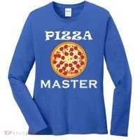 Italian Food Pizza Making Funny Pizza Master Gift Women's Long Sleeve Shirt thumb 0