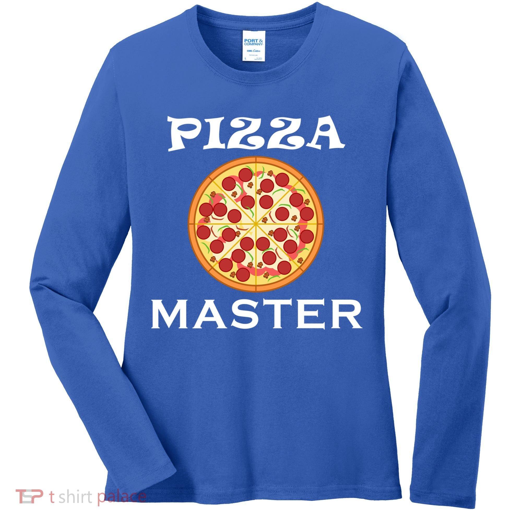 Italian Food Pizza Making Funny Pizza Master Gift Women's Long Sleeve Shirt