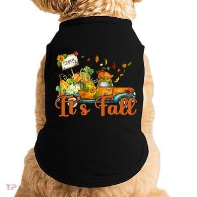 Its Fall Pumpkin Vintage Truck Doggie Tank