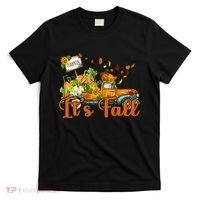 Its Fall Pumpkin Vintage Truck T-Shirt thumb 0