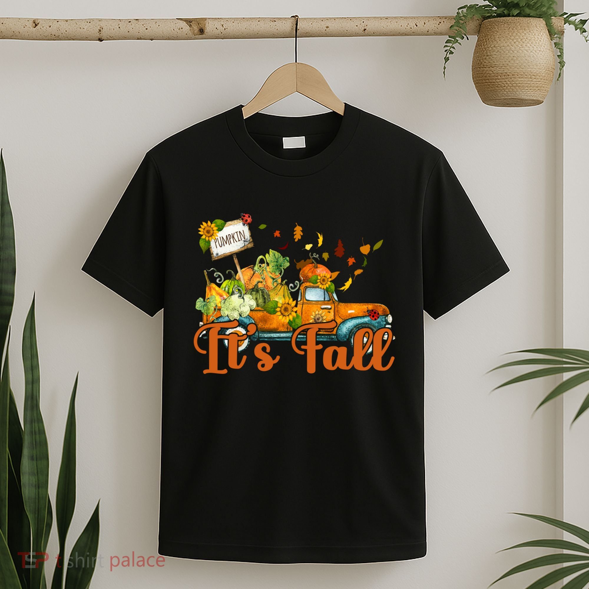 Its Fall Pumpkin Vintage Truck T-Shirt