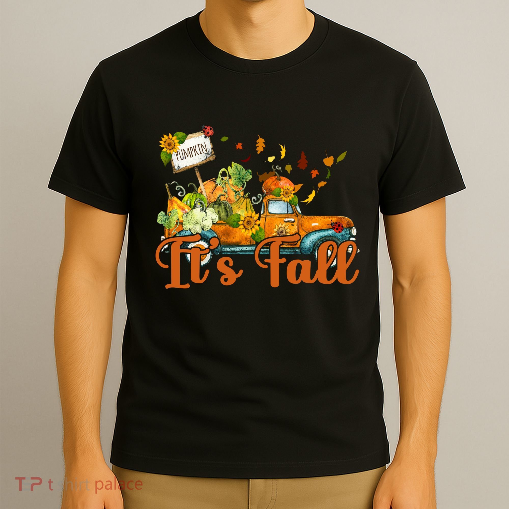 Its Fall Pumpkin Vintage Truck T-Shirt